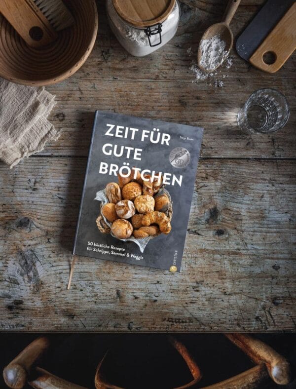 Cover Zeit für gute Brötchen mit Buchpreis.